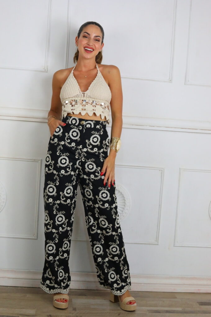 Pantalon Bordado
