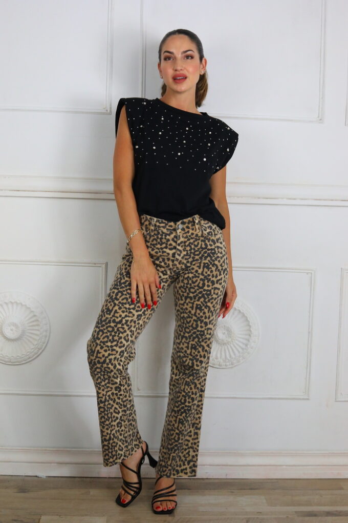 Vaquero Wide Leg Print