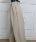 Pantalon Efecto Lino Cinturón - Imagen 5