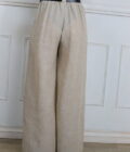 Pantalon Efecto Lino Cinturón - Imagen 6