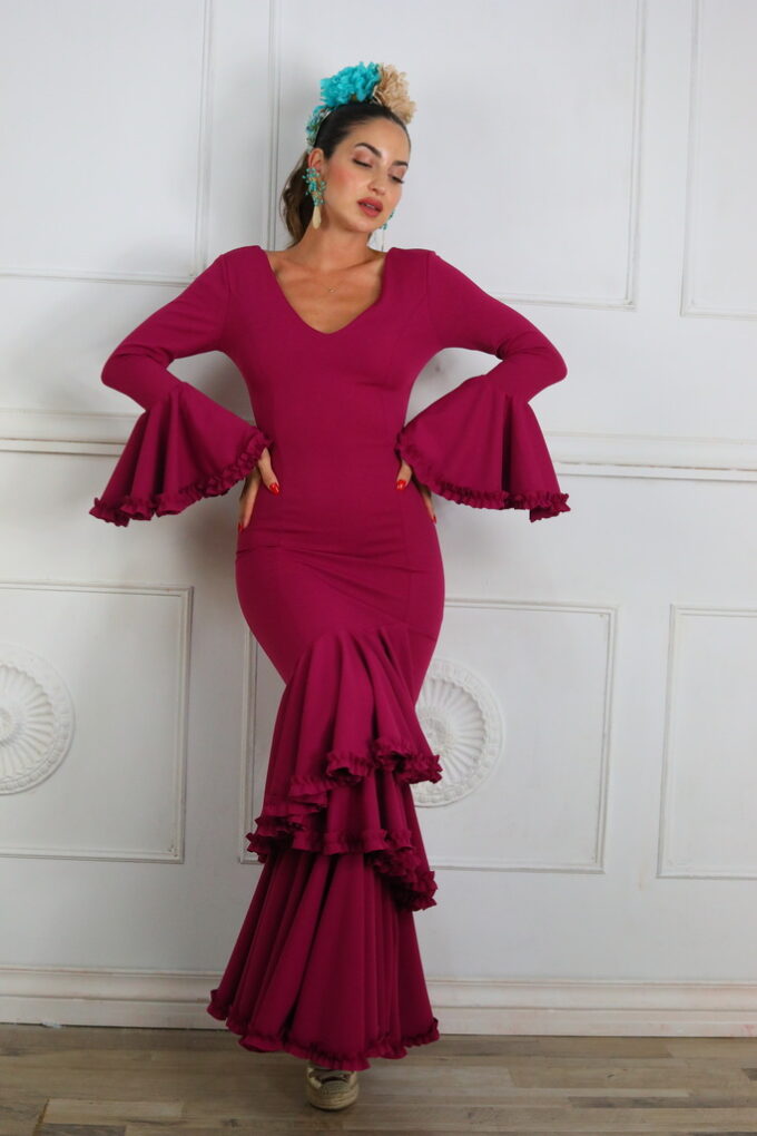 Vestido Flamenco Triple Volante