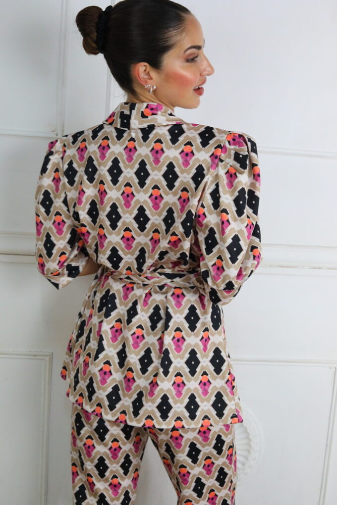Traje Estampado Cinturón
