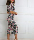 Vestido Estampado Fruncido - Imagen 3