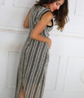 Vestido Bordado Con Forro - Imagen 4