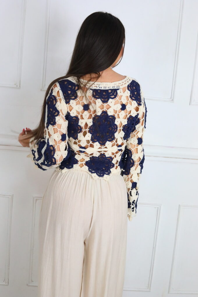 Jersey Croché Bicolor