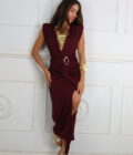 Vestido Hombreras Hebilla - Imagen 3