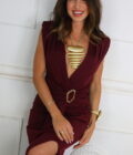 Vestido Hombreras Hebilla - Imagen 2