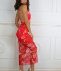 Vestido Tull Estampado