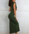 Vestido Licra Hombreras Básic - Imagen 3