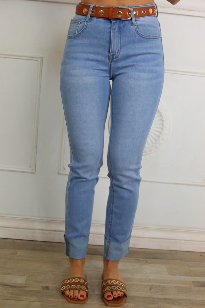 Vaquero Straight Dobladillo