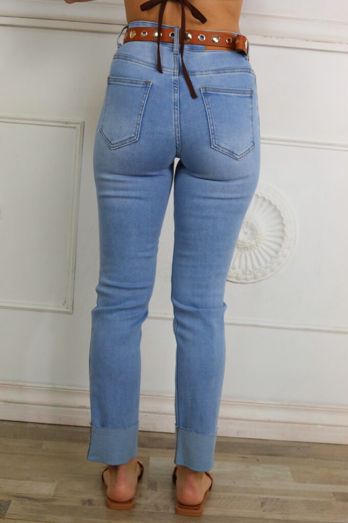 Vaquero Straight Dobladillo