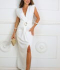 Vestido Hombreras Hebilla - Imagen 2