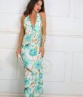 Vestido Estampado Cordón