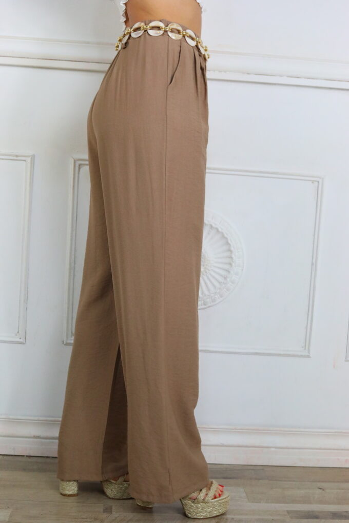 Pantalon Efecto Lino Básic