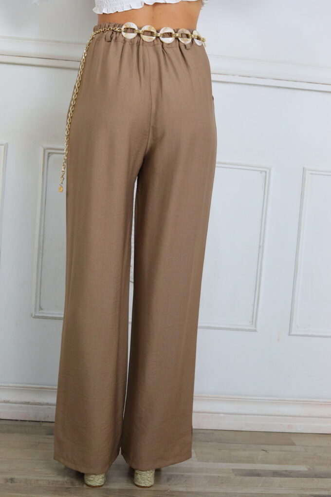 Pantalon Efecto Lino Básic