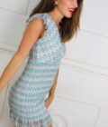 Vestido Fruncido Estampado - Imagen 3
