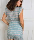 Vestido Fruncido Estampado - Imagen 6