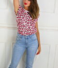 Camiseta Print Hombreras