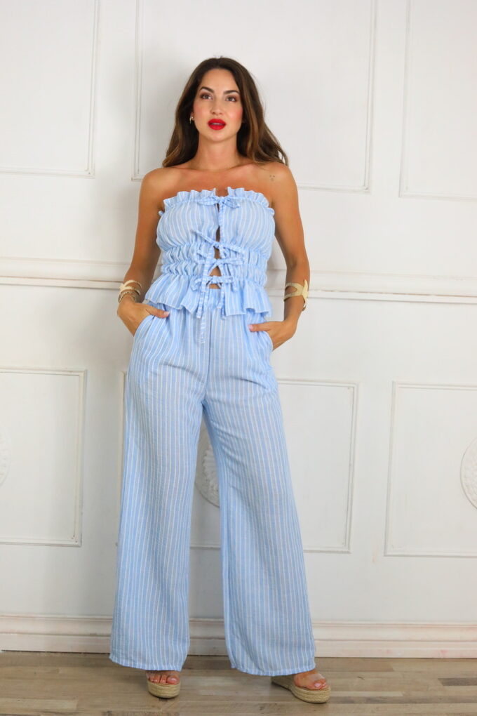 Conjunto Efecto Lino Rayas