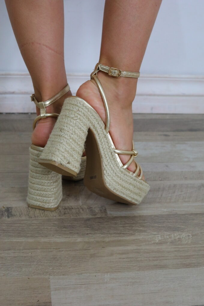 Tacón Ancho Esparto