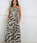 Vestido Estampado Hebilla