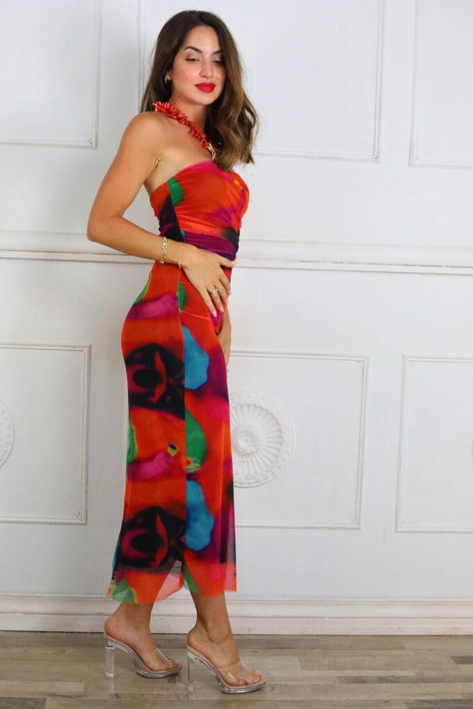 Vestido Estampado Red