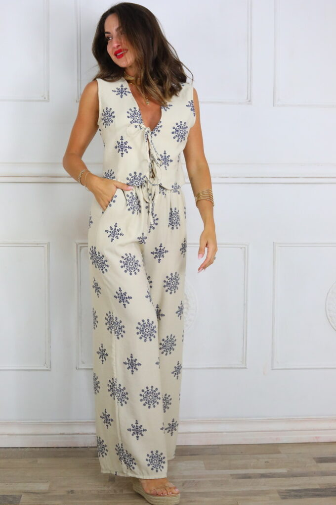 Conjunto Estampado Cordón
