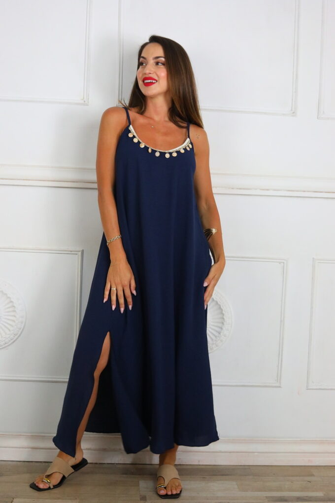 Vestido Largo Monedas