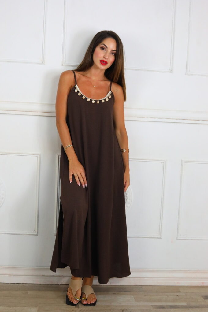 Vestido Largo Monedas
