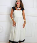 Vestido Largo Bicolor