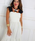 Vestido Largo Bicolor - Imagen 10