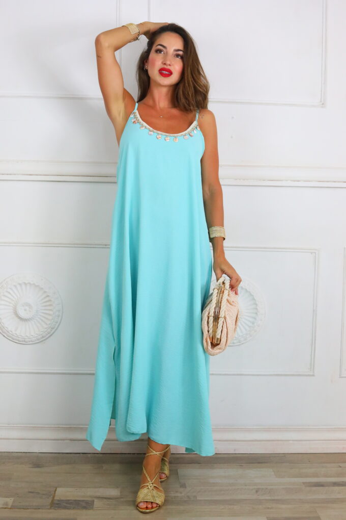 Vestido Largo Monedas