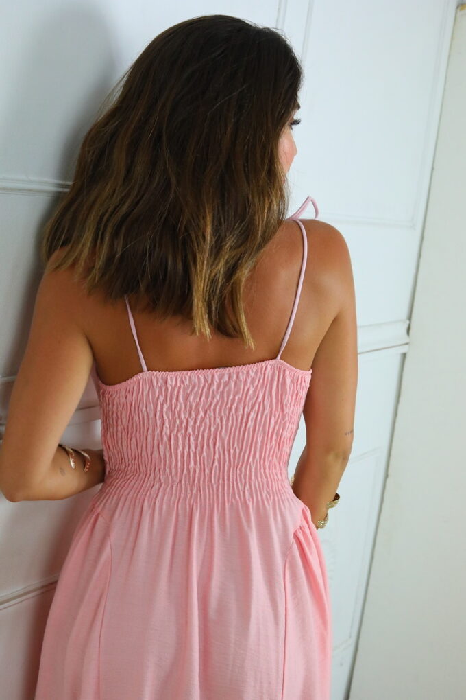 Vestido Corsé Efecto Lino