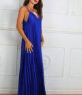 Vestido Plisado Satén