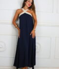 Vestido Bicolor Cruce
