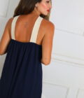 Vestido Bicolor Cruce - Imagen 6