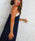 Vestido Bicolor Cruce - Imagen 5