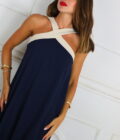Vestido Bicolor Cruce - Imagen 7
