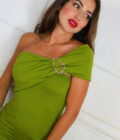 Vestido Asimétrico Hebilla - Imagen 6
