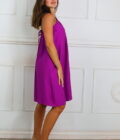 Vestido Efecto Lino Hebilla - Imagen 3
