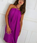 Vestido Efecto Lino Hebilla - Imagen 2