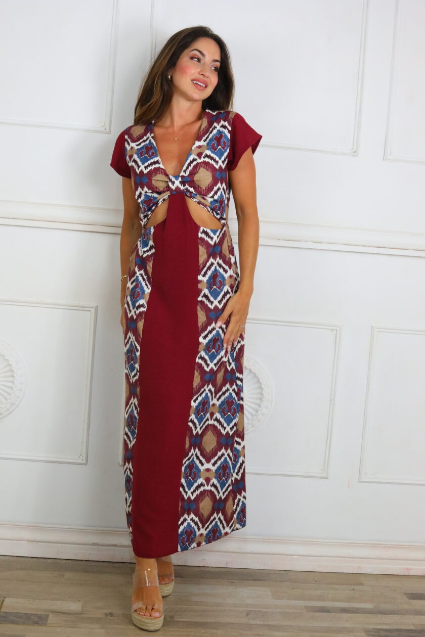Vestido Estampado Descubierto - Imagen 12