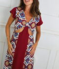 Vestido Estampado Descubierto - Imagen 9