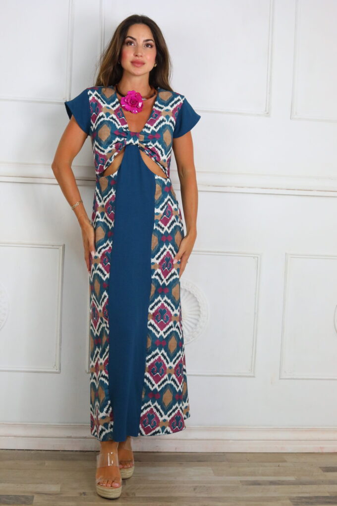 Vestido Estampado Descubierto