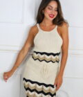 Conjunto Croché Tricolor