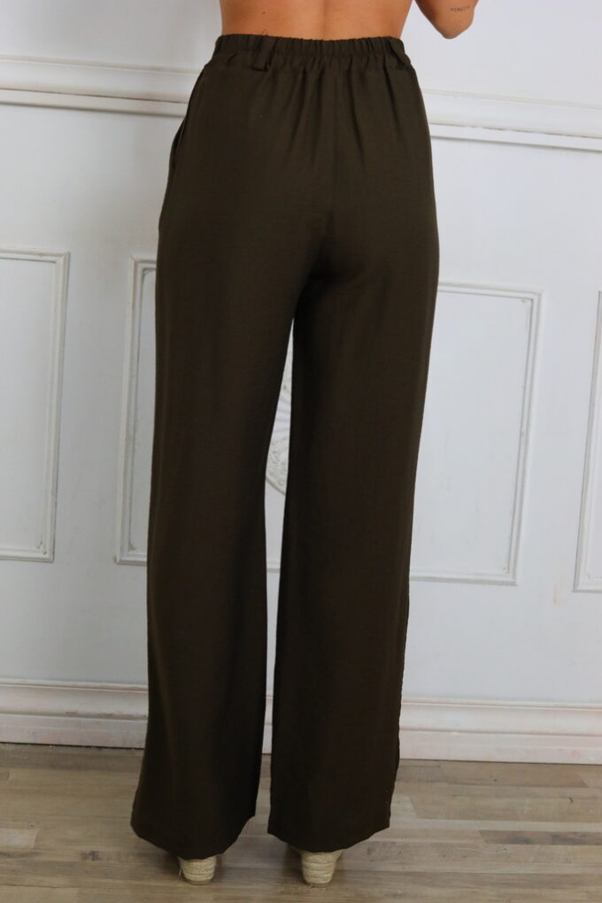 Pantalon Efecto Lino Básic