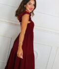 Vestido Fruncido Tiranta Volante - Imagen 10