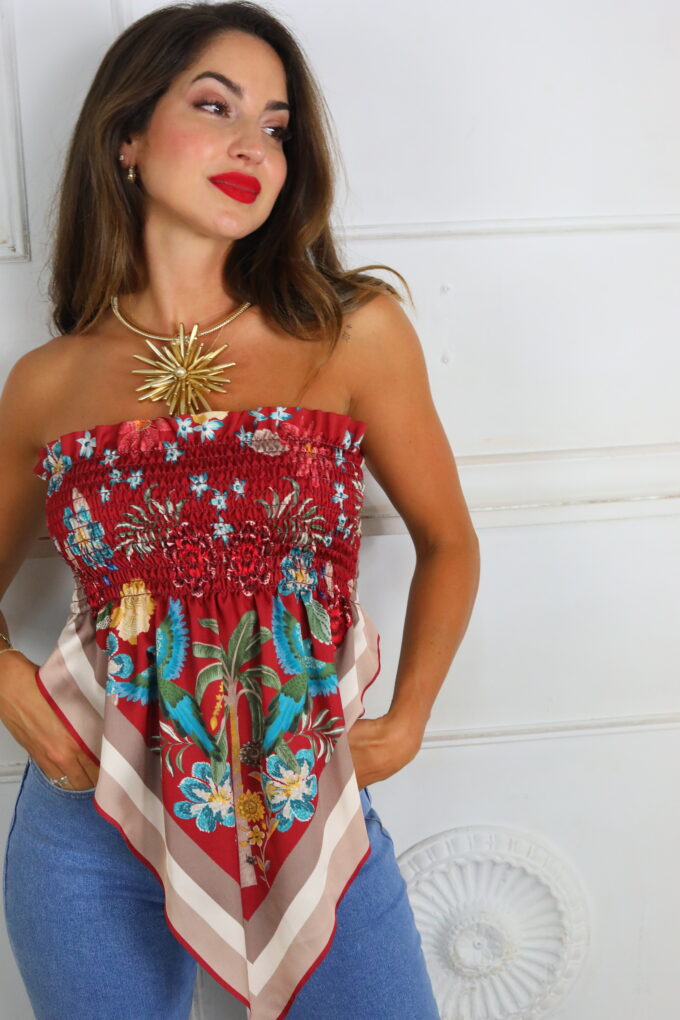 Top Pañuelo Estampado