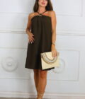 Vestido Efecto Lino Hebilla - Imagen 8