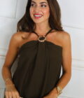 Vestido Efecto Lino Hebilla - Imagen 12
